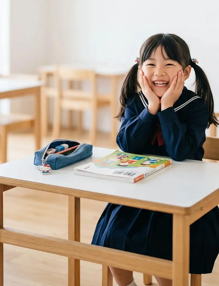 生徒の笑顔